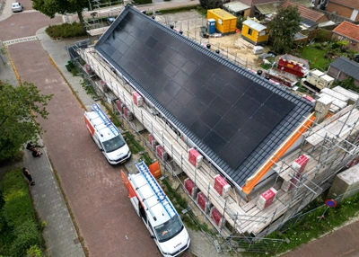 70 Zonnepanelen op 4 nieuwbouwwoningen - Dijkman Projecten 