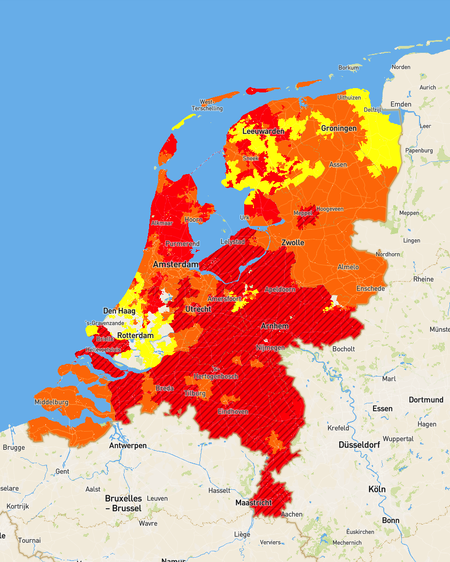 Capaciteitskaart afname elektriciteitsnet dec 23 - bron: netbeheer nederland